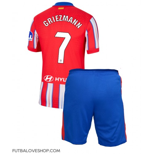 Dres Atletico Madrid Antoine Griezmann #7 Domáci pre deti 2024-25 Krátky Rukáv (+ trenírky)